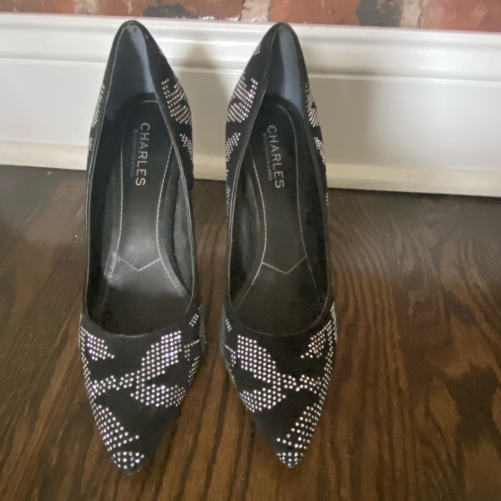 Charles David Black Heels Size 9